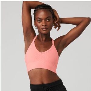 ALO Yoga | Seamless Ribbed Low Back Bra | XS